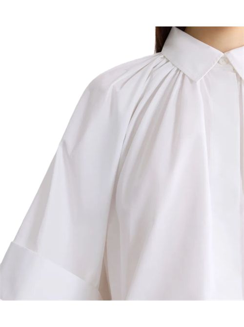 Blusa Volume Con Maniche Crop Patou Patou | BL0610017001W WHITE